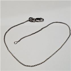 10K White Gold 7.5" 0.96G Bracelet (~weight 0.96g), Suggested Retail Value $400 (Estimated Selling P