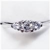 Image 2 : 10K White Gold Diamond (0.27Ct,I-2,G-H) Diamond(0.17ct) Ring (~Size 6) (~weight 1.7g), Made in Canad