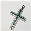 Image 3 : Silver Cubic Zirconia Necklace (~weight 3g), Suggested Retail Value $160