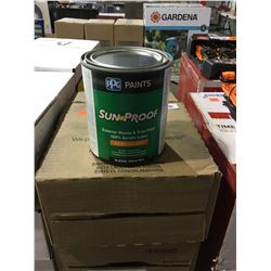 Case of Sun Proof Exterior House and Trim Paint Semi-Gloss (4 x 857mL)