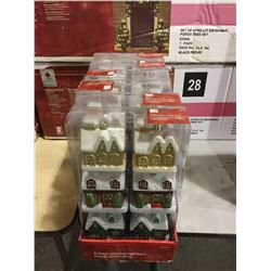 Home Accents Holiday 6-Piece Shatter-Resistant House Ornaments Lot of 6