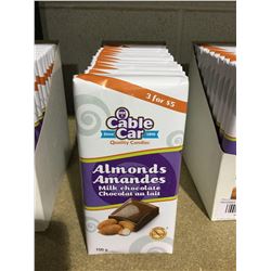 Case of Cable Car Almond Milk Chocolate Bars (12 x 100g)