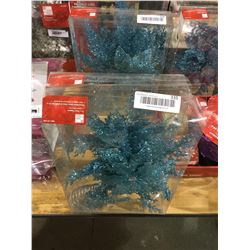 Home Accents Holiday 13" Tree Topper Blue Lot of 2