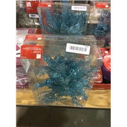 Home Accents Holiday 13" Tree Topper Blue Lot of 2