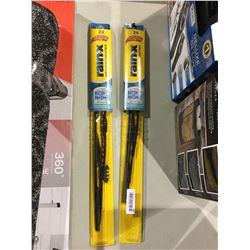 Lot of 2 rainx 24 inch wiper blades