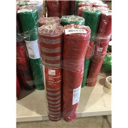 Lot of decorative ribbon rolls 9.14 m x 4