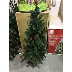 Christmas Tree pre lit 4 ft in pot