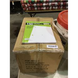 Case lot of 48 x 150 sheets ruled paper