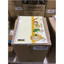 Case lot of coiled note pads