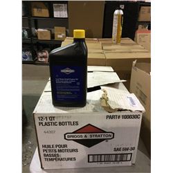 Lot of Briggs & Stratton 53-30 motor oil 12 x 1qt