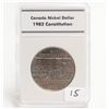 Image 1 : 1982 Canada $1.00 Constitution Dollar Coin Slab Capsule Case