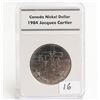 Image 1 : 1984 Canada $1.00 Jacques Cartier Dollar Coin Slab Capsule Case