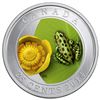 Image 2 : 2014 Water Lily & Leopard Frog Coin Large Coloured Coin