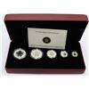 Image 1 : 2013 Silver Maple Leafs 5x Coins .9999 Pure Silver Fractional Luxury Set