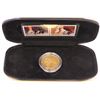 Image 1 : New 2001 World Figure Skating 24k Gold Coin & Stamp Set - Pairs