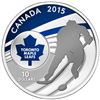 Image 2 : 2015 .9999 Fine Silver Toronto Maple Leafs Special $10 Proof NHL Coin