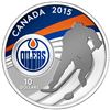 Image 2 : 2015 .9999 Fine Silver Edmonton Oilers Special $10 Proof NHL Coin