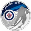 Image 2 : 2015 .9999 Fine Silver Winnipeg Jets Special $10 Proof NHL Coin