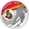 Image 2 : 2015 .9999 Fine Silver Ottawa Senators Special $10 Proof NHL Coin