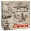 Image 2 : 2014 Exploring Canada The Gold Rush $15 Fine .9999 Silver Proof Coin