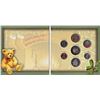 Image 3 : 2005 Canada Holiday 7 coin set colour Teddy Stocking 25 cent coin