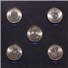 Image 2 : 2001 E.T.  Extra Terrestrial 5x Coins & Stickers Set