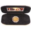 Image 1 : New 2001 World Figure Skating 24k Gold Coin & Stamp Set - Pairs
