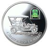 Image 2 : 2001 $20 Russell Model L Touring Car 1oz Silver Hologram Proof Coin