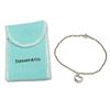 Image 1 : Elsa Peretti Tiffany & Co. Silver Open Heart Charm Bracelet 7" Wrist Size with Pouch & Box