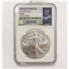 Image 2 : 2014 USA 9999 1oz Silver Eagle NGC MS 69 MLB Kansas City Royals American League Champions Baseball