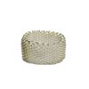 Image 2 : Solid Sterling Silver Mesh Ring Intricate Chainmail Link Size 9 Fine Jewelry