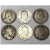 Image 2 : 6x Canada Silver 10 Cent Coins 1902H 1905 1906 1907 1908 & 1909