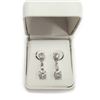 Image 1 : Ladies Dangling Sterling Silver Gemstone Earrings stamped 925 New with Box
