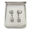 Image 2 : Ladies Dangling Sterling Silver Gemstone Earrings stamped 925 New with Box