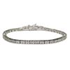 Image 1 : Riviera Pave Eternity Tennis Bracelet Sterling Silver Wrist Size: 7" New