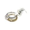Image 2 : 2x Sterling Silver Solitaire Gemstone Engagement Stacking Rings Size: 5 New with Box