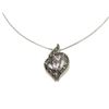 Image 2 : Gorgeous Heart Cut Amethyst Sterling Silver Pendant & Chain Necklace New with Box