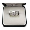 Image 1 : Gala style Large Gemstone Silver Ring Size: 6.5 New with Box