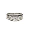 Image 1 : Luxury Brilliant Sterling Silver Showcase Ring Size: 10 New with Box