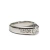 Image 2 : Luxury Brilliant Sterling Silver Showcase Ring Size: 10 New with Box