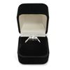 Image 3 : Fancy Brilliant Sterling Silver Engagement Ring Size: 8 New with Box