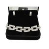 Image 1 : Elizabeth Taylor Gala style Silver Cluster link Bracelet & Earrings Set Fine Jewelry New with Luxury