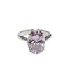 Image 1 : Large Stunning Amethyst Gala style Silver Ring Size: 9 New with Box