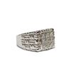 Image 3 : Men's Sterling Silver Large Ring with Center Stones Size: 9 stamped 925 New with Box