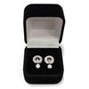 Image 2 : Sterling Silver Dangling Circle Stud Pave Set Gemstone Earrings New with Gift Box