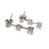 Image 3 : Sterling Silver Dangling Fancy White Crystal Droplet hanging  Earrings New with Pouch