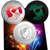 Image 1 : New 2017 $5 Glow in the Dark Canada Flag .9999 Fine Silver Coin