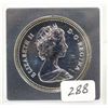 Image 2 : 1981 Canada Uncirculated Silver $1 Dollar with Capsule