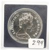 Image 2 : 1984 Canada Uncirculated Silver $1 Dollar with Capsule