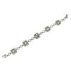 Image 3 : Cushion Cut Peridot Sterling Silver Gala Link Bracelet 6.5" Wrist Size